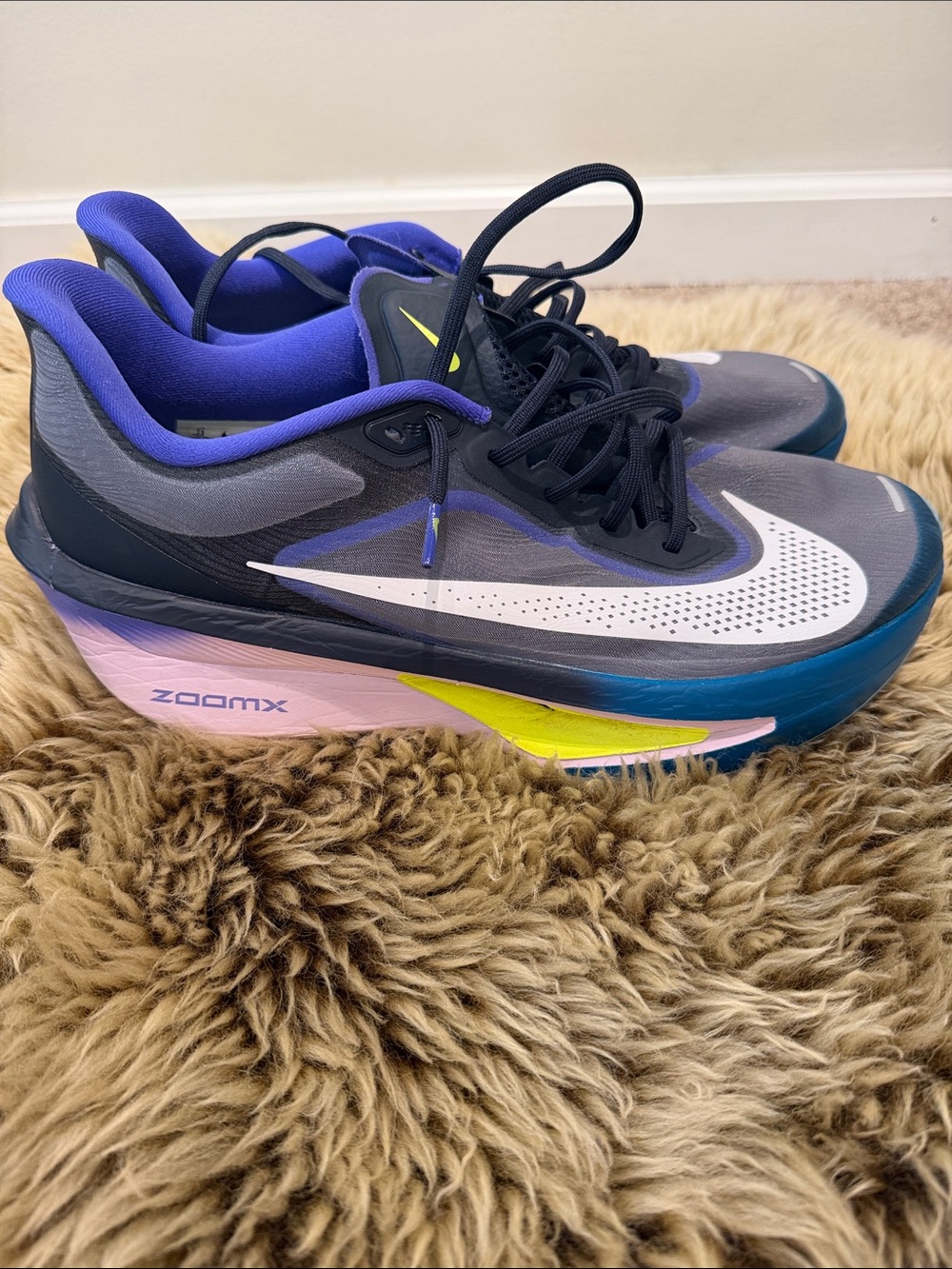 Nike ZoomX Mens Running Shoes - Purple/Blue/White